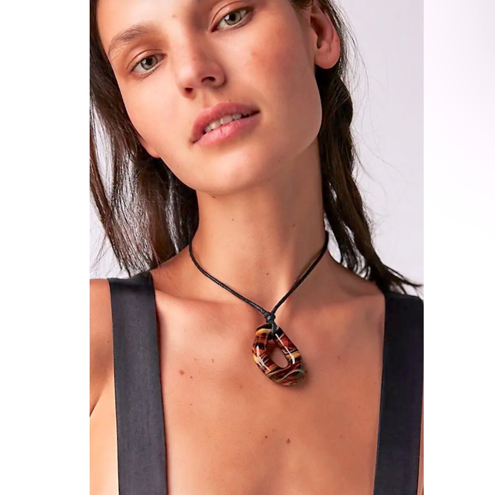 Free People Summertime Cord Choker - Tigers Eye